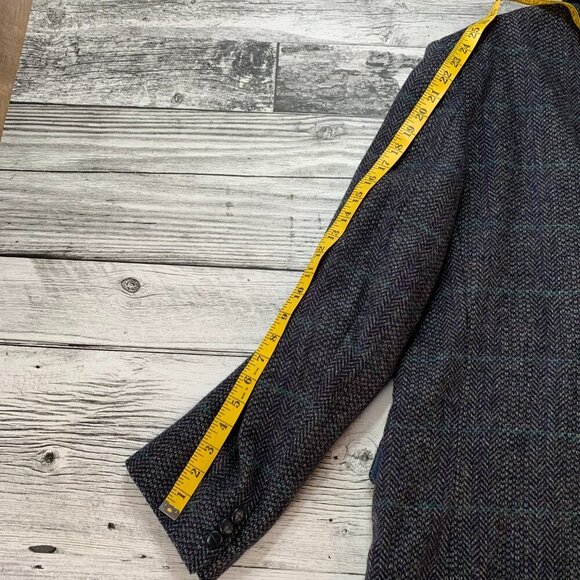 Vintage Tweed Wool Two Button Blazer Sport Coat - Picture 13 of 14